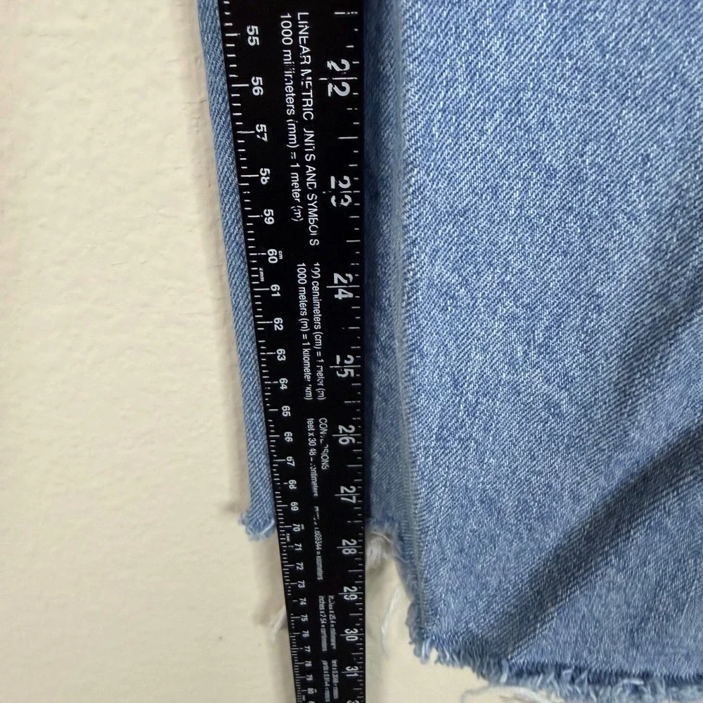 Lucky Brand Women's High Rise Frayed Hem Mom Jeans Drew Denim Size 6/28
